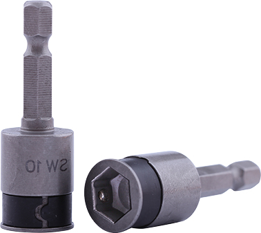 1/4 dopsleutel SW5/16mm 6-kant met klem- veer L=50mm