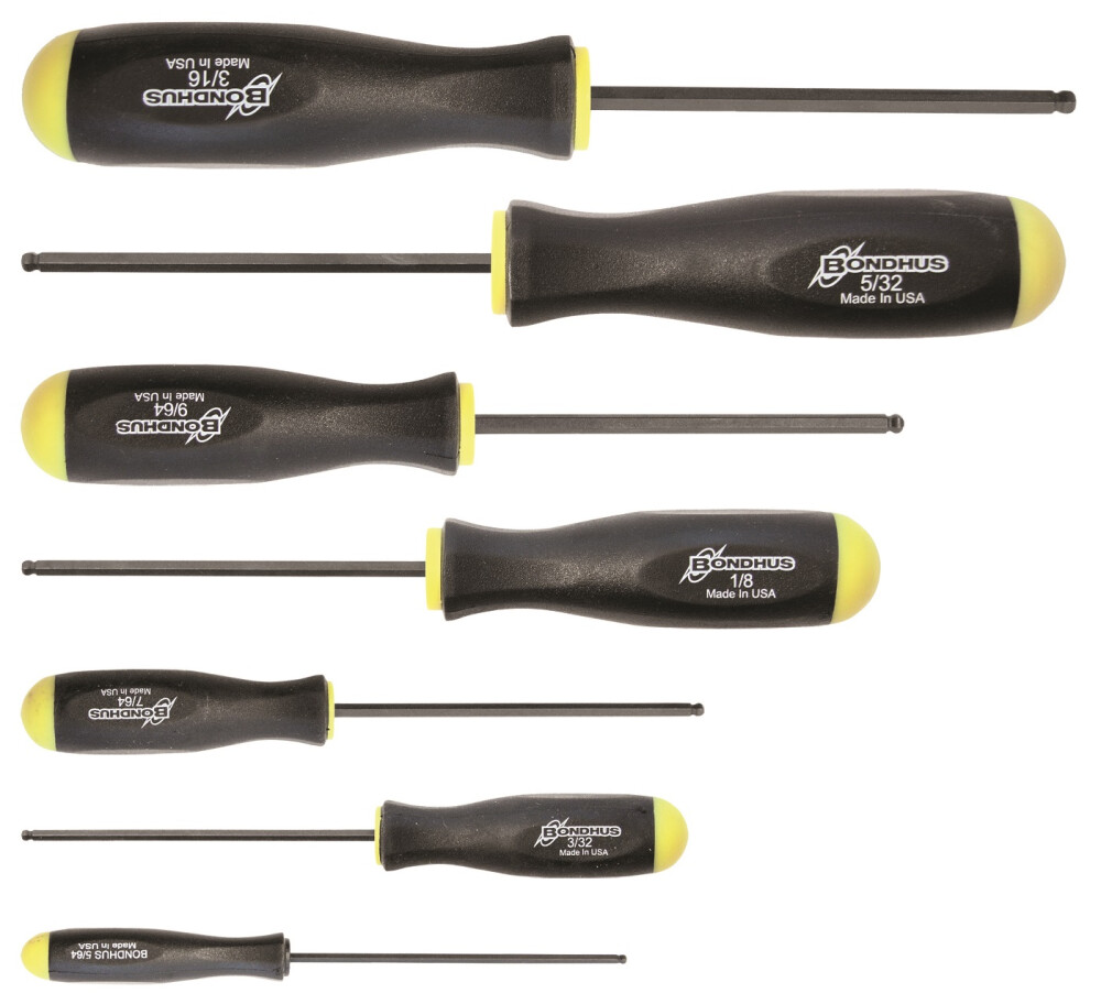 Schroevendraaierset inbus 5/64-3/16" Kogelkop