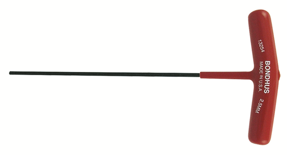 T-greep inbussleutel 2.5x229mm 