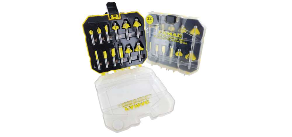 HM-Frezenset schacht 8mm 'Profi line' 22-delig*3