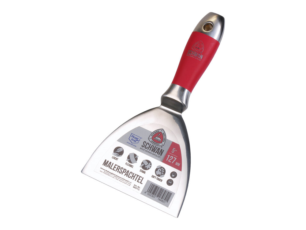 Plamuurmes Profi 127mm softgrip heft RVS blad