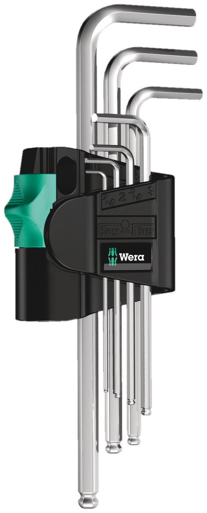 WERA set kog.k.inbussl.1.5-6 950PKL/7SMN 7-delig, verchroomd