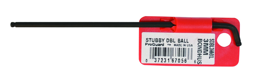 Inbussleutel 1.5mm extra lang L=5x90mm Dubbel Kogelkop Stubby