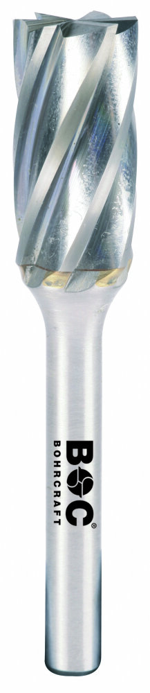 HM stiftfrees vorm B cilinder met kopvert. (ZYA-S) 10x20x64mm S=6 ALU (Oud nr. 60161)