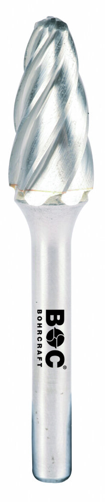 HM stiftfrees vorm F boom rond (RBF) 10x20x64mm S=6 ALU (Oud nr. 60366)