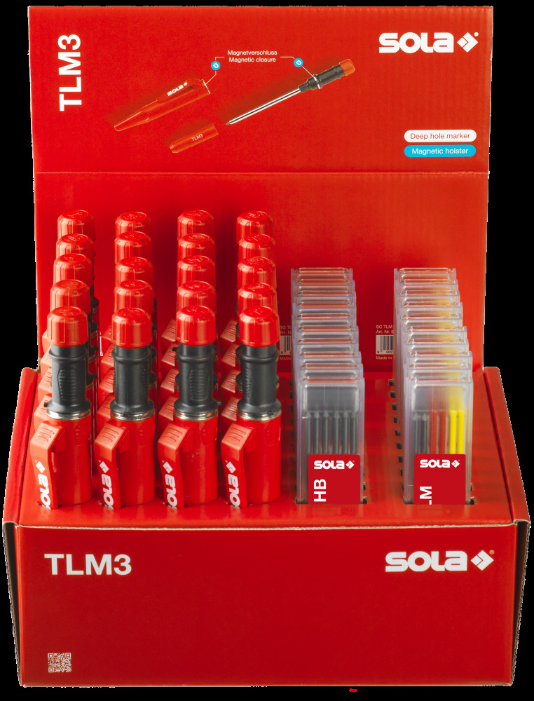 Display markers TLM3 SET, TLM reserve stift, 10x6 grijs, 10x6 kleuren set/20