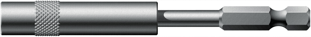 1/4" krachtbit sleuf 1.0x5,5mm L=90mm Met verende zoekerhuls